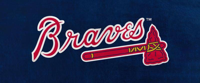 Atlanta Braves, Baseball team, Major League Baseball (MLB), 5K, Dark blue