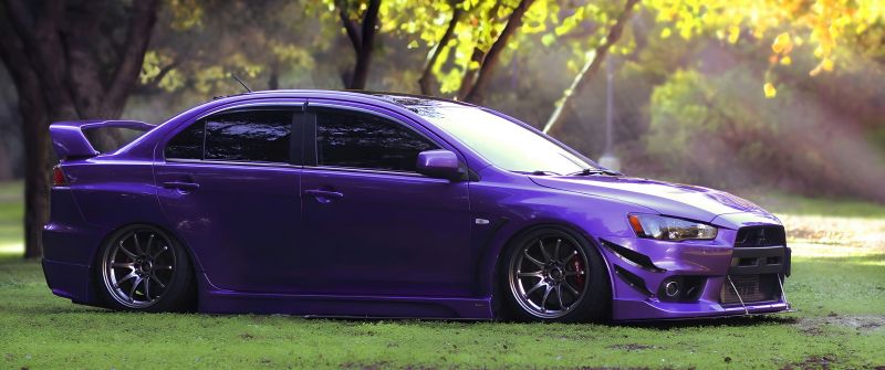 Mitsubishi Lancer Evolution, Purple aesthetic, JDM cars