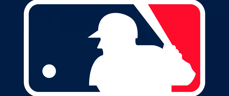 Major League Baseball (MLB), Logo, Minimalist, Emblem, Navy blue background