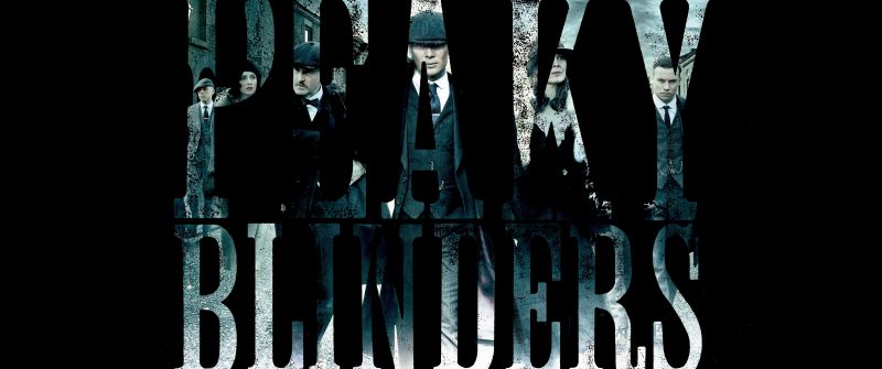Peaky Blinders, Black background, 5K, TV series