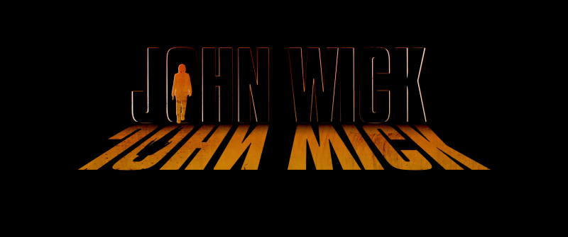 John Wick, Black background, Illustration, Keanu Reeves as John Wick, Baba Yaga, 5K, AMOLED