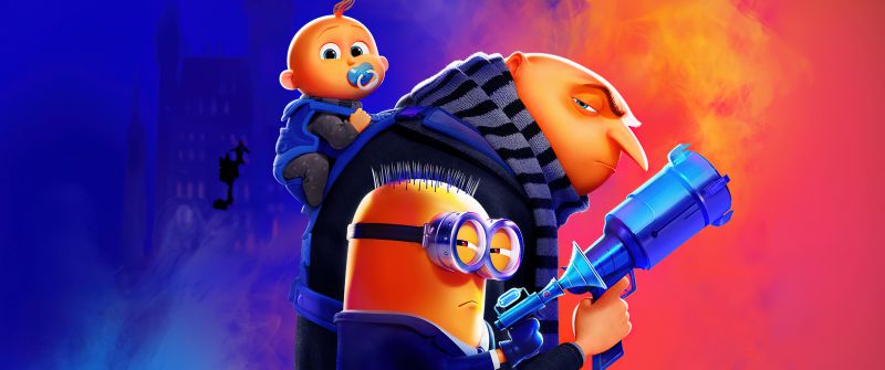 Despicable Me 4, 2024 Movies, Animation movies, Ultrawide, Gru, Minion
