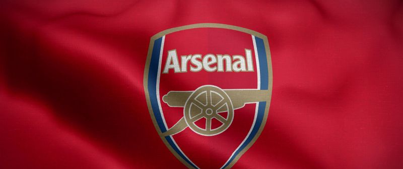 Arsenal FC, Flag, Red background