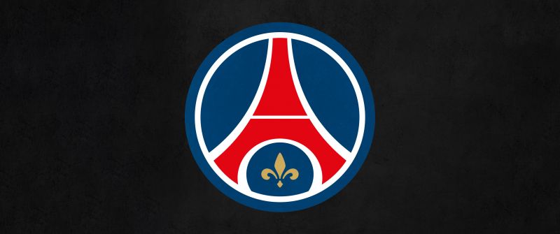 Paris Saint-Germain, Dark background, Logo, Football club