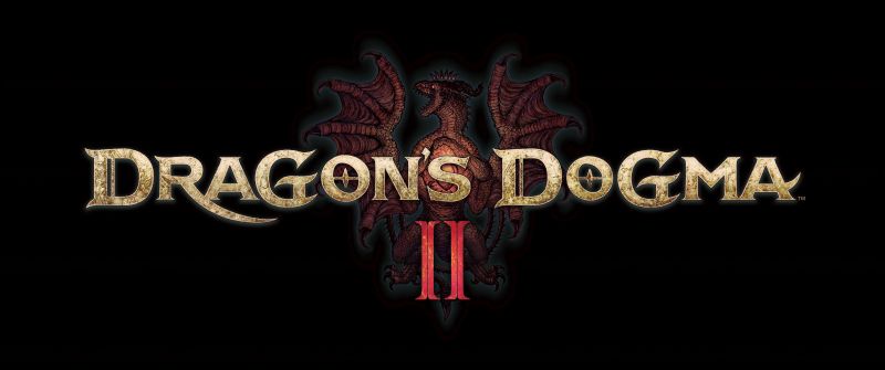 Dragon's Dogma 2, 8K, Logo, Black background, 2024 Games, 5K