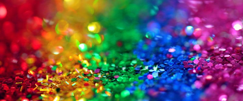 Glitter, Colorful, Multicolor, Bokeh, Assorted, Sequins, 5K