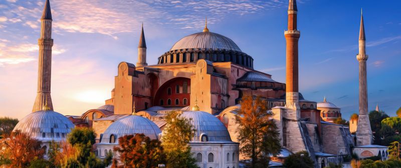 Hagia Sophia, Istanbul, Turkey, Ancient architecture, Islamic