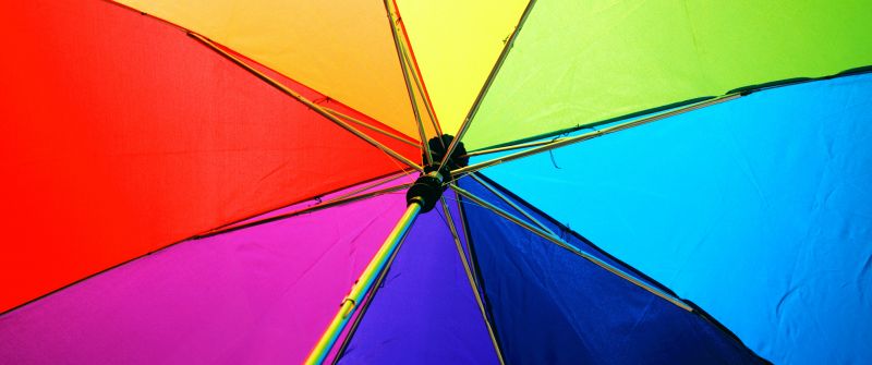 Umbrella, Colorful, Multicolor, 5K