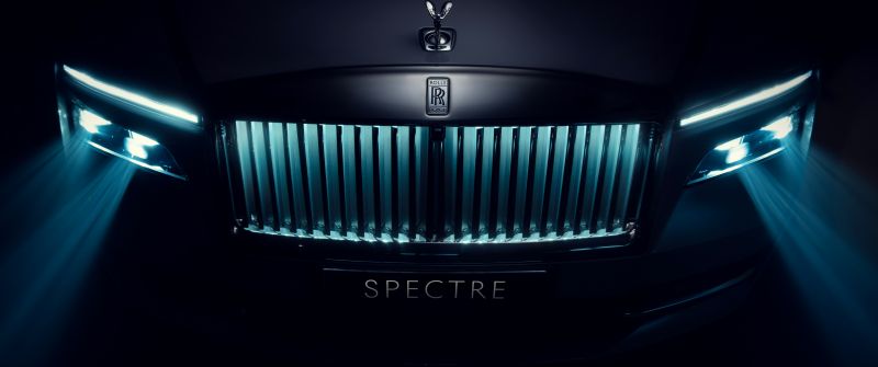 Rolls-Royce Spectre, Dark aesthetic, 2024, 5K, 8K