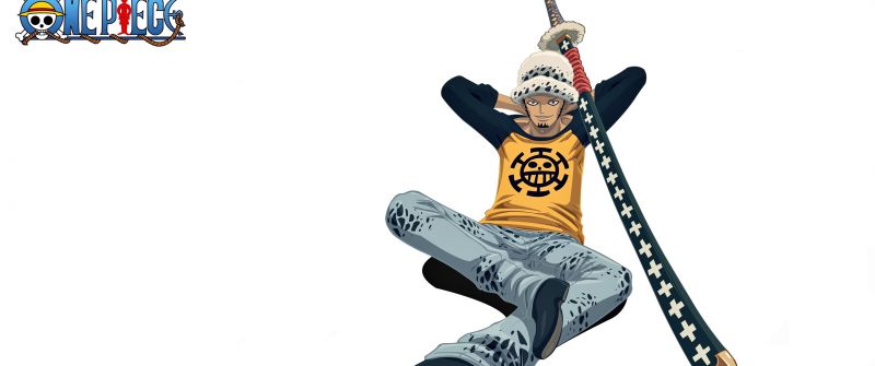 One Piece, Trafalgar Law, Katana, White background