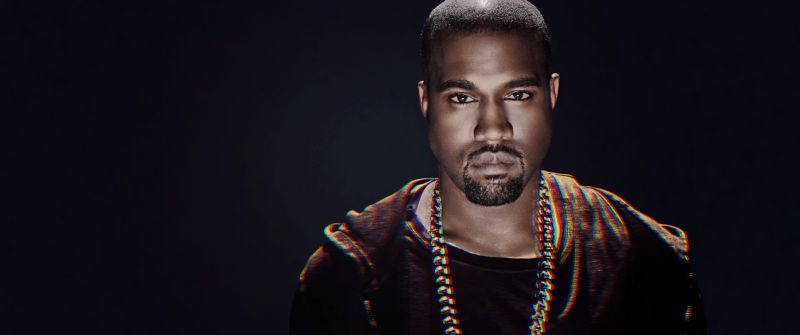 Kanye West, American celebrities, Dark background, American rapper
