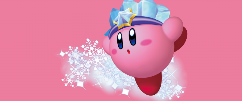 Kirby, Pink background, 5K