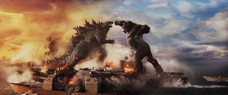 Godzilla vs Kong, Ultrawide, 8K, Boss Fight