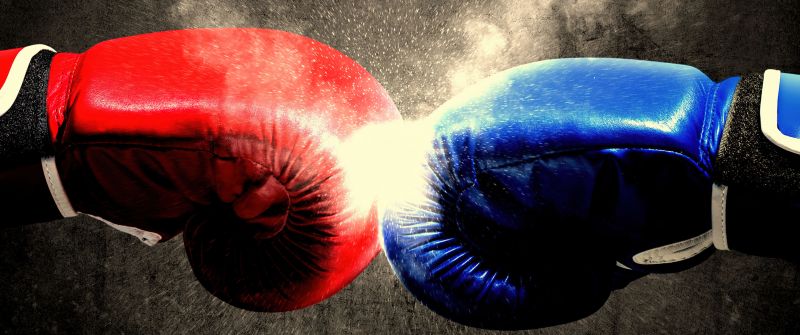 Boxing, Punch, Gloves, Sepia background