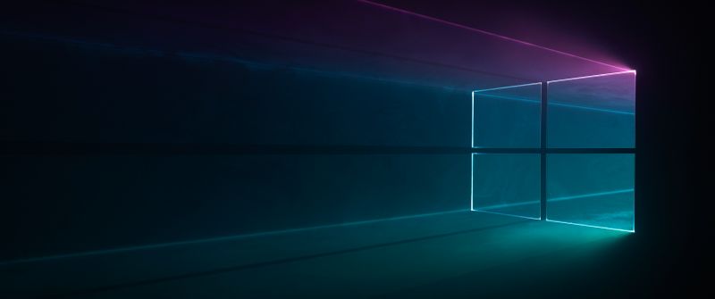 Windows 10, Microsoft Windows, Colorful, Black background