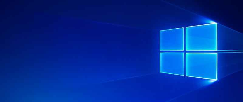 Windows 10, Blue aesthetic, Microsoft Windows, Blue, Glossy, Blue background
