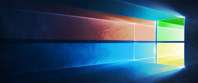 Microsoft Windows, Windows 10, Colorful, Blue background