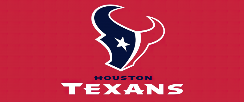 Houston Texans, Logo, Football team, NFL team, Soccer, 5K, Red background