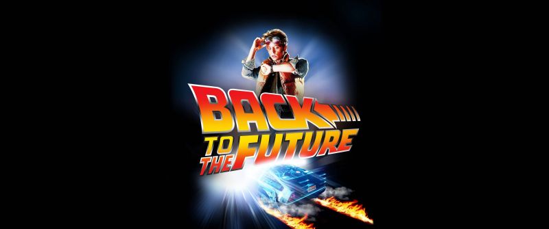 Marty McFly, Back to the Future, 5K, Black background, Time travel