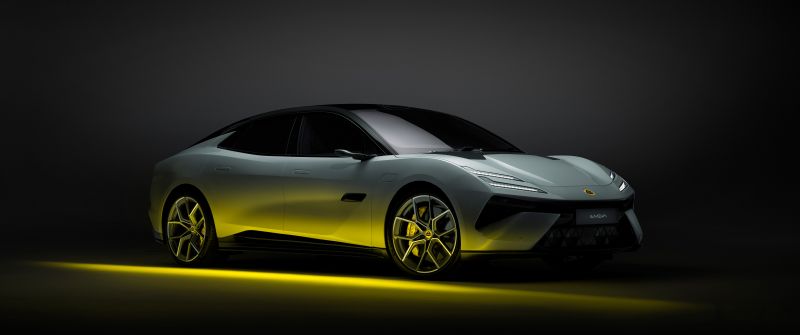 Lotus Emeya, Electric Hypercar, 2024, 5K, 8K, Dark background