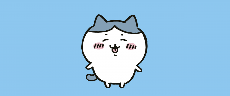 Hachiware, Chiikawa, Nanka Chiisakute Kawaii Yatsu, Adorable, Cute cartoon, 5K, Blue background