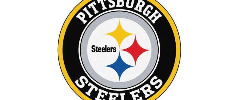 Pittsburgh Steelers, Emblem, American football team, NFL team, White background