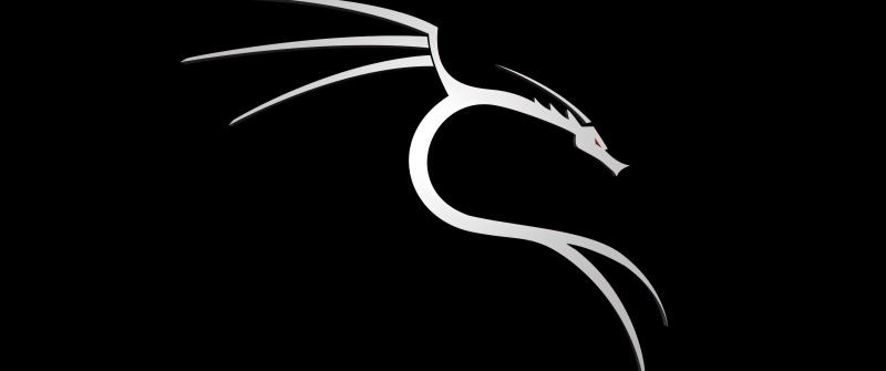 Kali Linux, Minimal logo, AMOLED, Black background