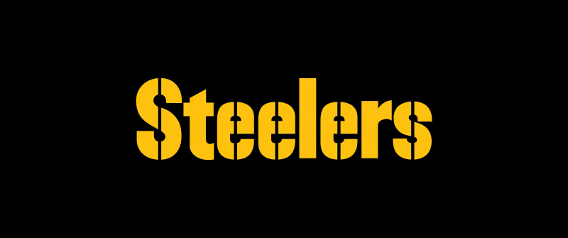 Pittsburgh Steelers, AMOLED, American football team, NFL team, Black background, 5K