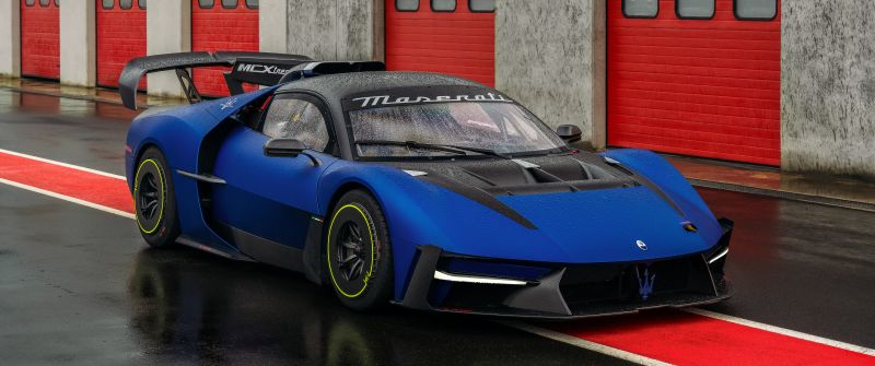 Maserati MCXtrema, 5K, Race track, Track cars, Rain droplets