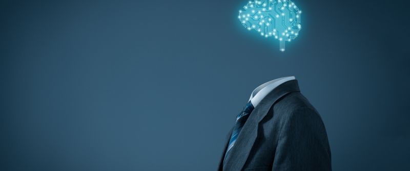 Business, Suit, Brain, Intelligence, Blue, 5K