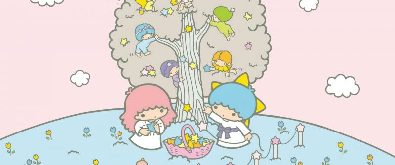 Little Twin Stars, Kiki and Lala, Pastel, Aesthetic, Cartoon, Sanrio
