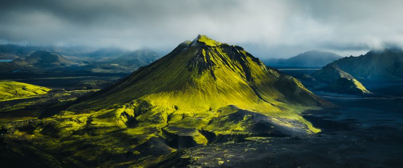 Maelifell, Volcano, Iceland, Foggy, 5K