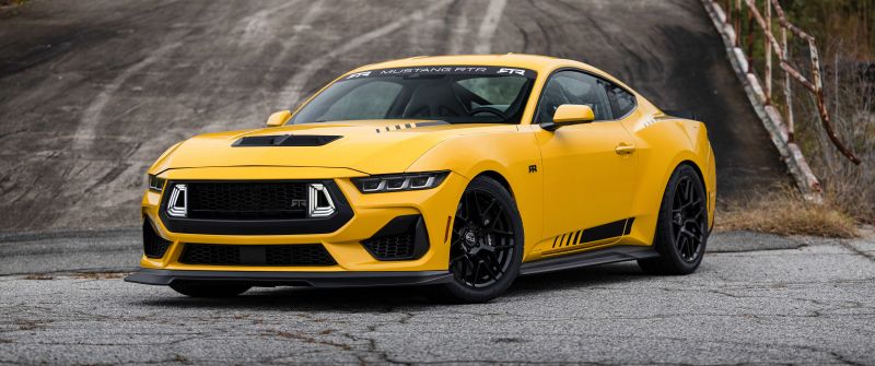 Ford Mustang, Yellow cars, 2024, 5K