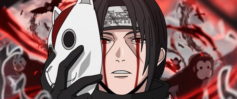 Itachi Uchiha, Mask, Naruto, 5K