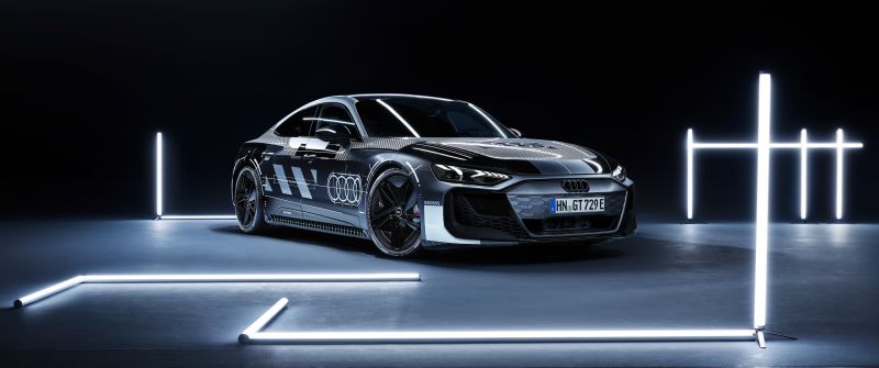 Audi RS e-tron GT Prototype, 2024, 5K, LED lighting
