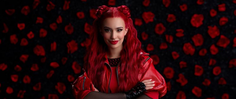 Kylie Cantrall, Descendants: The Rise of Red, 2024 Movies, Red aesthetic, 5K