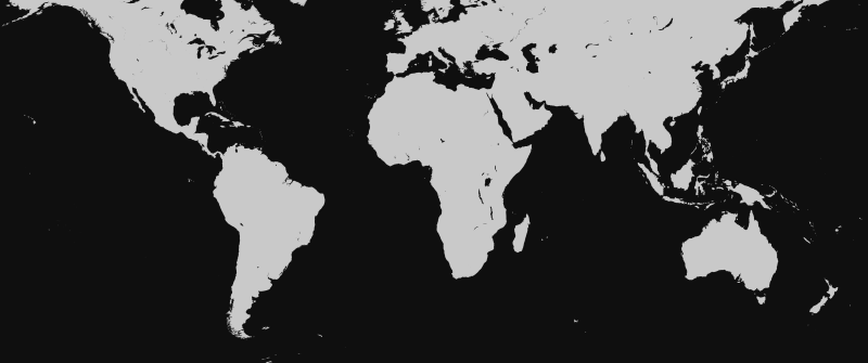 World map, Black and White, 5K, Monochrome background