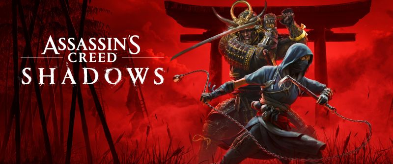 Assassin's Creed Shadows, Official, Game Art, Naoe, Yasuke, 2024 Games, PC Games, PlayStation 5, Xbox Series X and Series S