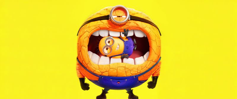 Minions, Despicable Me 4, Yellow background