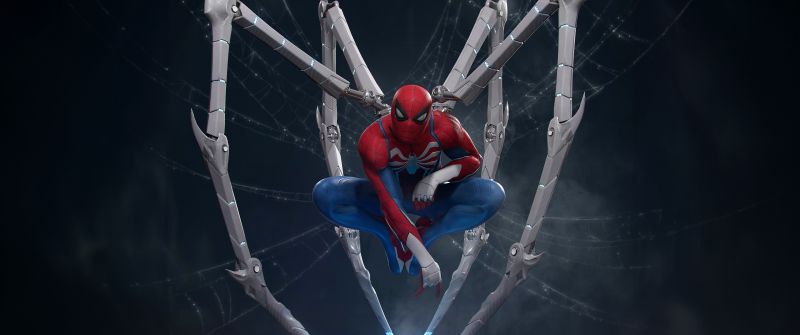 Iron Spider, Armor, Marvel's Spider-Man 2, 5K