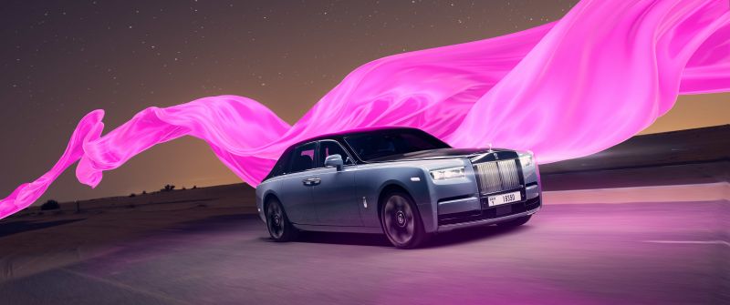 Rolls-Royce Phantom Series II, Pink aesthetic, 5K, 8K