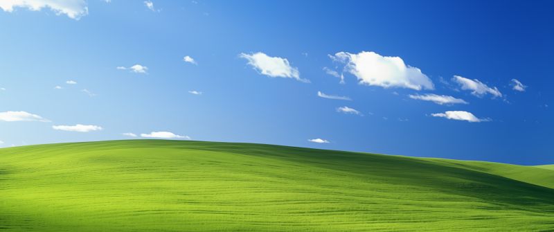 Windows XP, Landscape, Bliss, Blue Sky, Green landscape