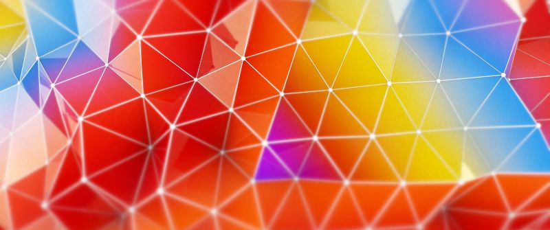 Colorful, Triangles, Geometric, Multicolor, Polygonal