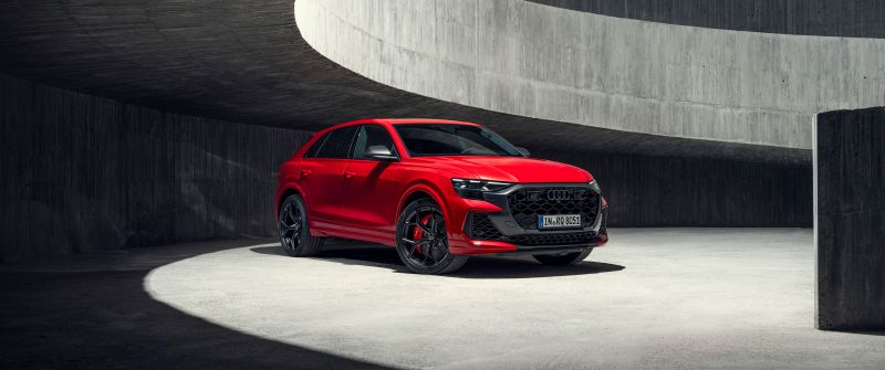 Audi RS Q8 performance, SUV, 2024, 5K, 8K, Red cars