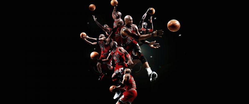 Michael Jordan, Black background, Basketball player, Chicago Bulls, 5K