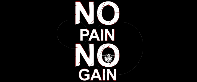 No pain No gain, Motivational quotes, Black background, AMOLED, 5K, Workout