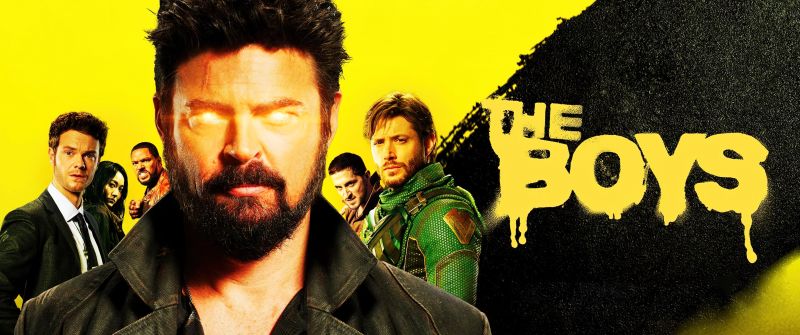 The Boys, Yellow background, Karl Urban, Billy Butcher, TV series