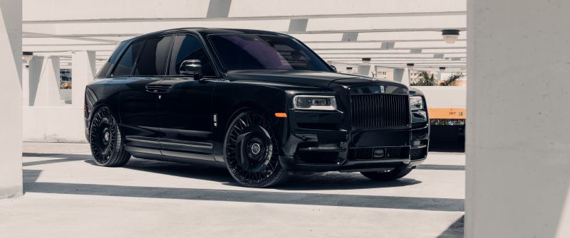 Rolls-Royce Cullinan, Black cars, 5K, 8K