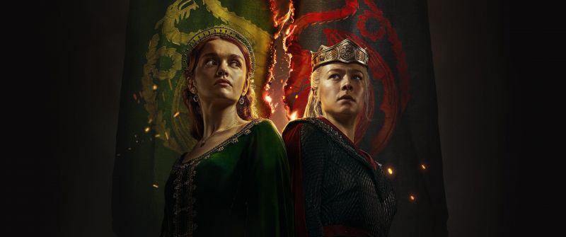 Olivia Cooke, Emma D'Arcy, Princess Rhaenyra Targaryen, Alicent Hightower, House of the Dragon, Season 2