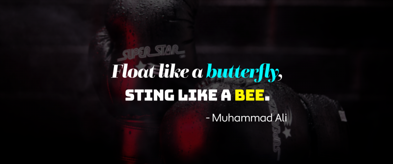 Boxing, Popular quotes, Muhammad Ali, Gloves, Dark background, Inspirational quotes, 5K